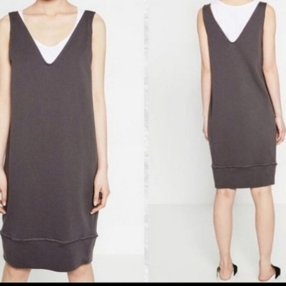 Zara Dresses & Skirts - Zara Trafaluc V-Neck Sweatshirt Dress